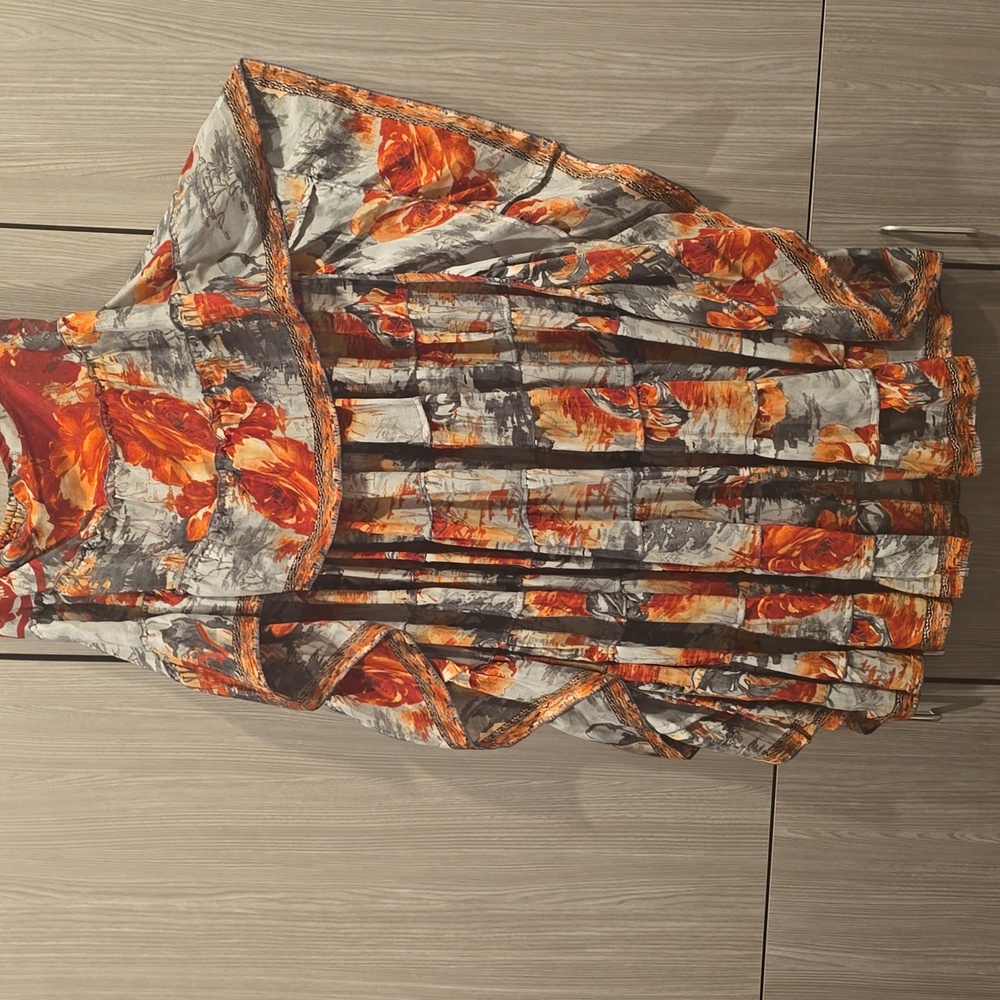 Ibiza Silk High-Low Ruffle Skirt | Asymmetrical Layered Hem | Statement Piece